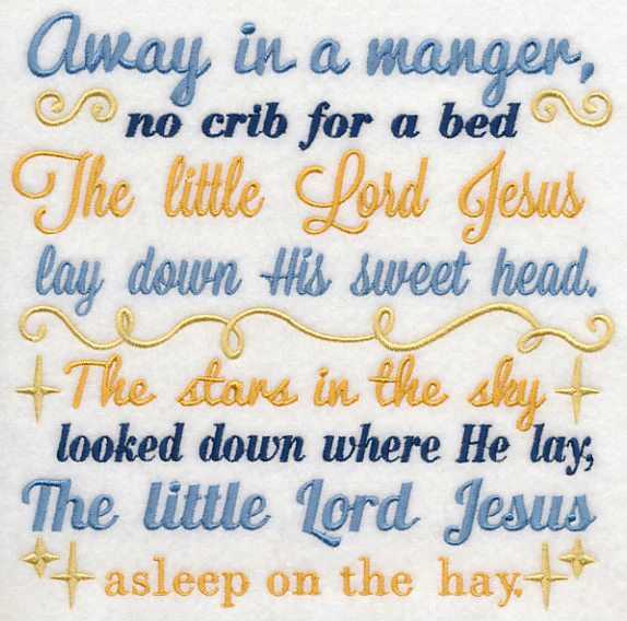 Away in a Manger Carol Square - Image 5