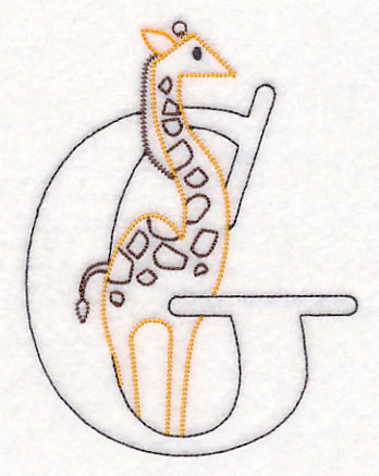 Baby Animals Letter G (Vintage) - 4 1/2 Inch - Image 4