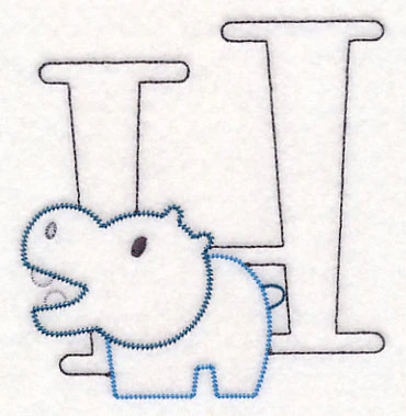 Baby Animals Letter H (Vintage) - 4 1/2 Inch - Image 4