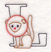Baby Animals Letter L (Vintage) - 4 1/2 Inch - Image 3