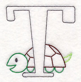 Baby Animals Letter T (Vintage) - 4 1/2 Inch - Image 2