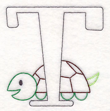 Baby Animals Letter T (Vintage) - 4 1/2 Inch - Image 4