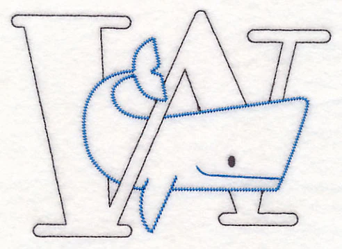 Baby Animals Letter W (Vintage) - 4 1/2 Inch - Image 4