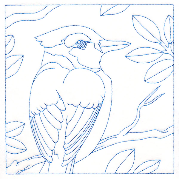 Backyard Birds Quilting - Blue Jay (Double Run) - Image 6