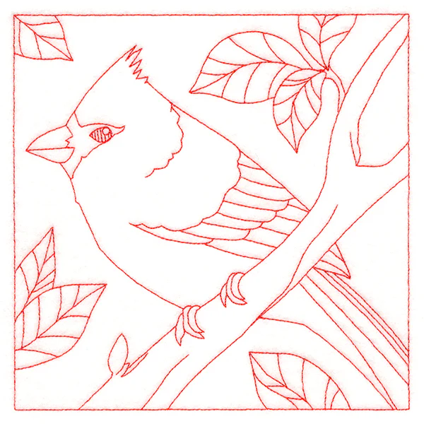 Backyard Birds Quilting - Cardinal (Double Run) - Image 2