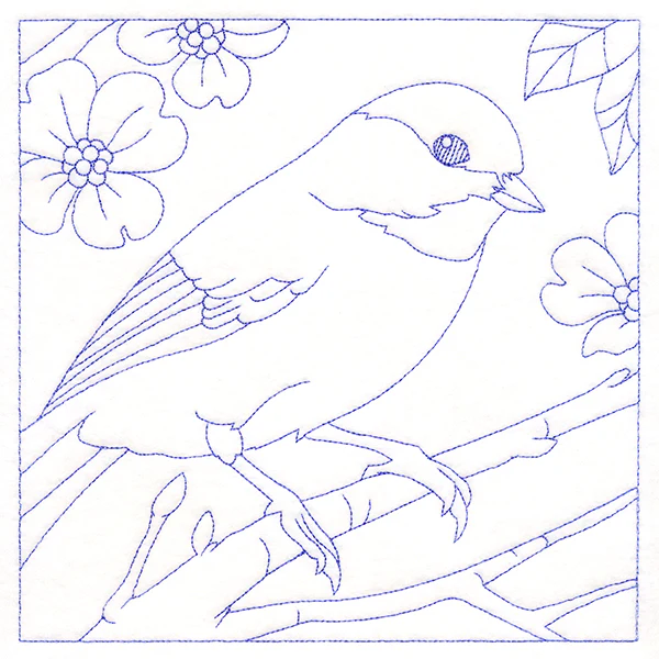 Backyard Birds Quilting - Chickadee (Double Run)