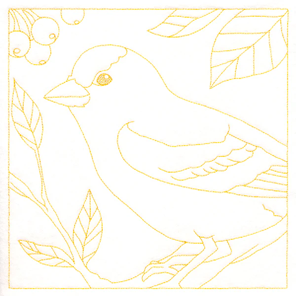 Backyard Birds Quilting - Goldfinch (Double Run)