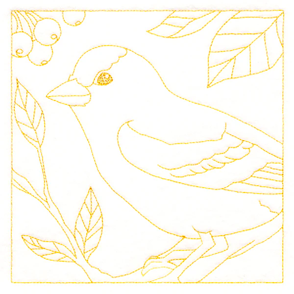 Backyard Birds Quilting - Goldfinch (Double Run) - Image 3