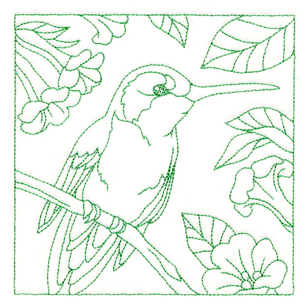 Backyard Birds Quilting - Hummingbird (Double Run) - Image 4