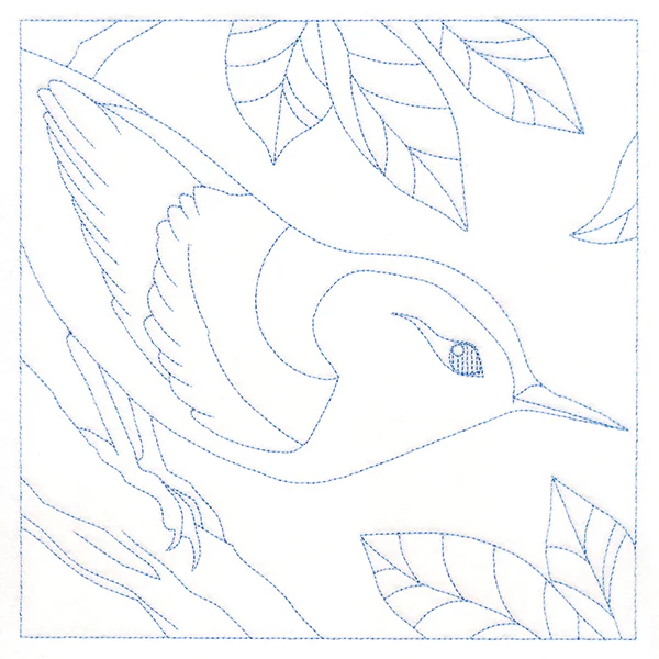 Backyard Birds Quilting - Nuthatch (Double Run)