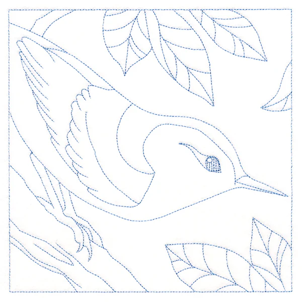Backyard Birds Quilting - Nuthatch (Double Run) - Image 2