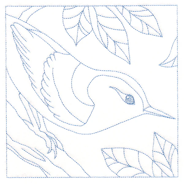 Backyard Birds Quilting - Nuthatch (Double Run) - Image 3