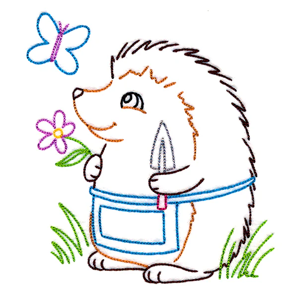 Backyard Friends - Hedgehog (Vintage) - Image 2