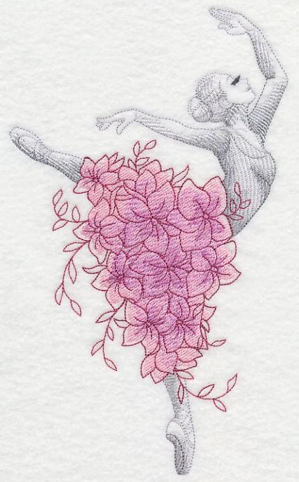 Ballerina with Flowers - Image 2