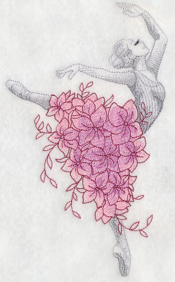 Ballerina with Flowers - Image 3