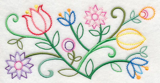 Ballet of Blooms Border (Vintage) - Image 2