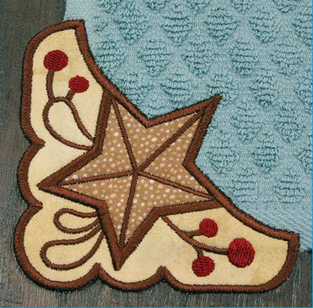 Barn Star Corner - Left (Edgy Applique) - Image 2