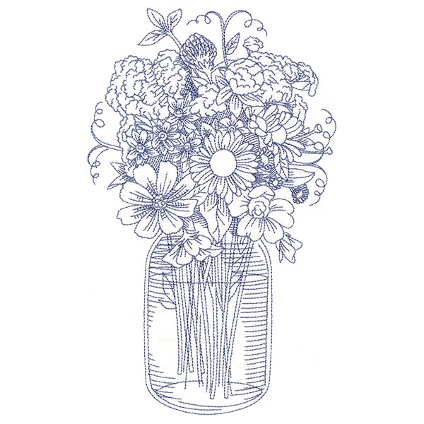 Barnyard Etchings - Mason Jar Bouquet - Image 2