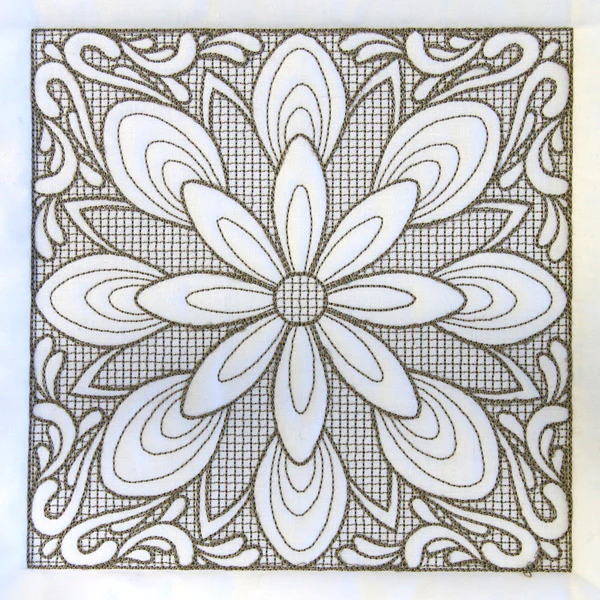 Baroque Beauty Square 1 (Trapunto) - Image 6