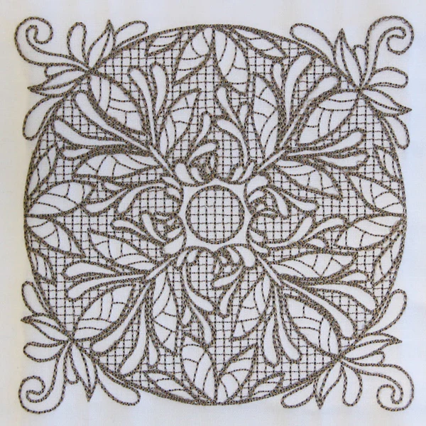 Baroque Beauty Square 2 (Trapunto) - Image 4