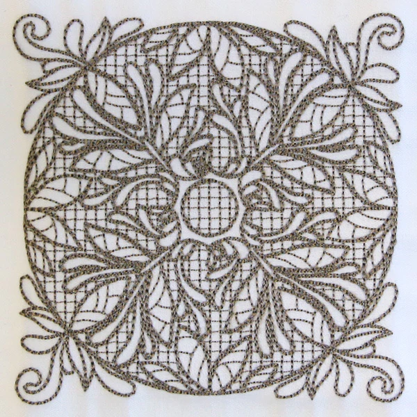 Baroque Beauty Square 2 (Trapunto) - Image 5