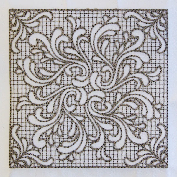 Baroque Beauty Square 3 (Trapunto) - Image 5