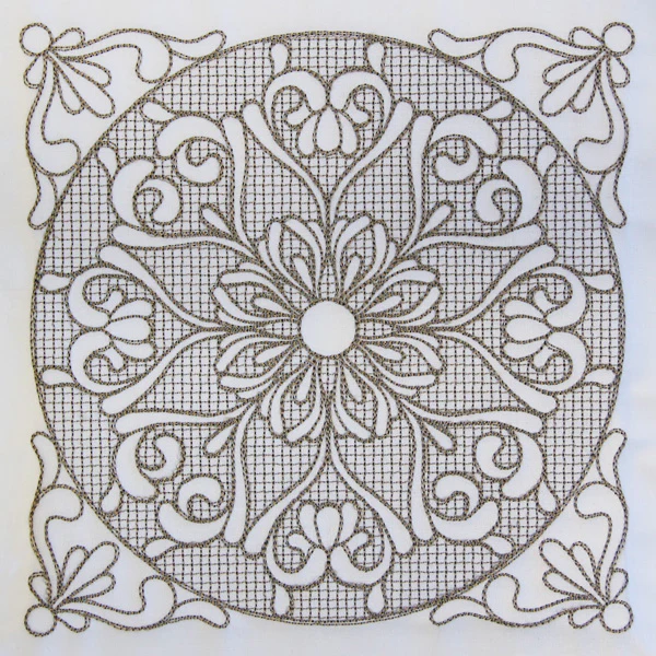 Baroque Beauty Square 4 (Trapunto) - Image 2
