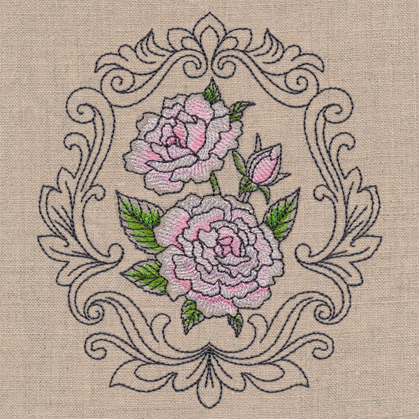 Baroque Blooms Cameo - Madame Alfred Carriere Rose - Image 3