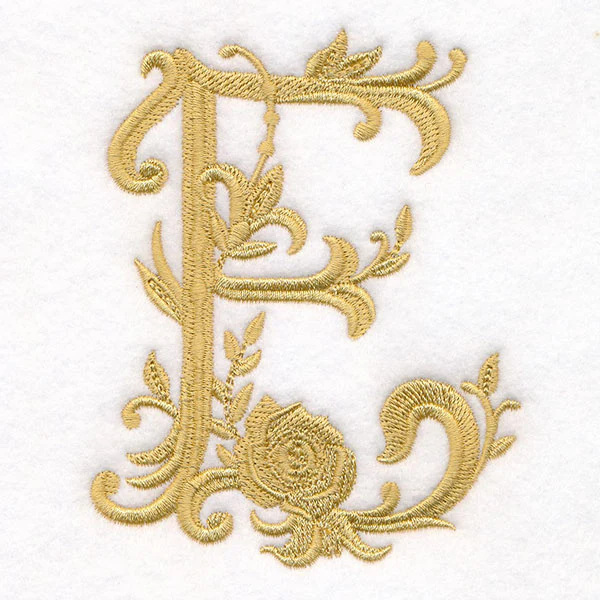 Baroque Filigree Letter in Bloom - E - Image 5