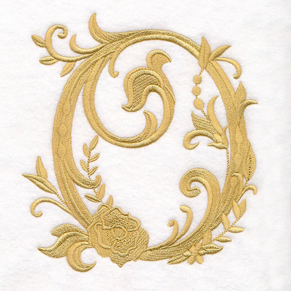 Baroque Filigree Letter in Bloom - O - Image 3