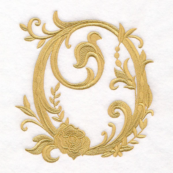 Baroque Filigree Letter in Bloom - O - Image 5