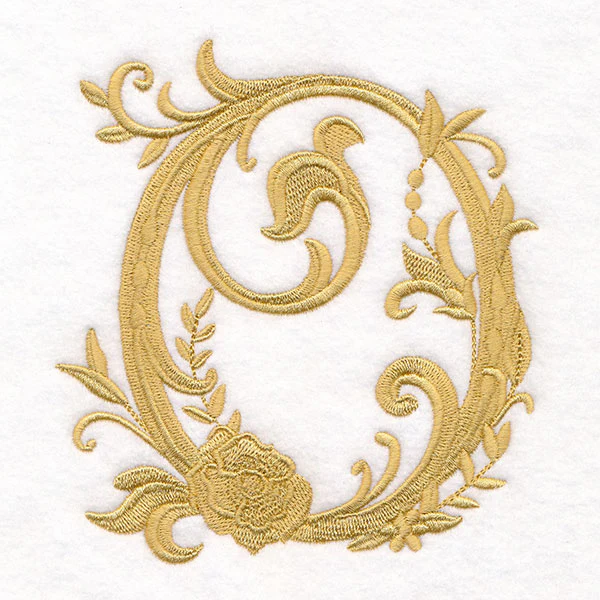 Baroque Filigree Letter in Bloom - O - Image 7