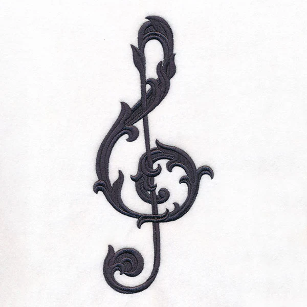 Baroque Filigree Treble Clef - Image 2