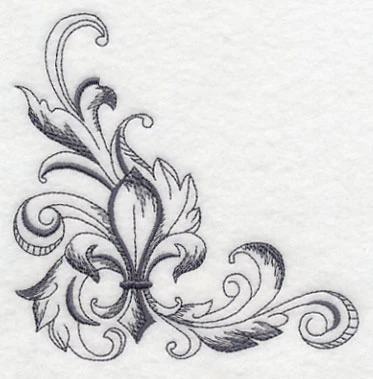 Baroque Fleur de Lis Corner - Image 2