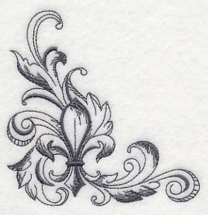 Baroque Fleur de Lis Corner - Image 3
