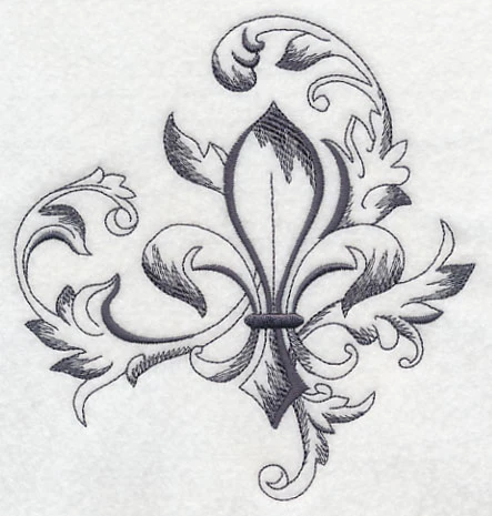 Baroque Fleur de Lis Flourish - Image 3