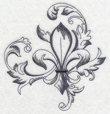 Baroque Fleur de Lis Flourish - Image 4