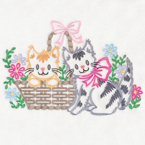 Basket of Kittens (Vintage) - Image 5