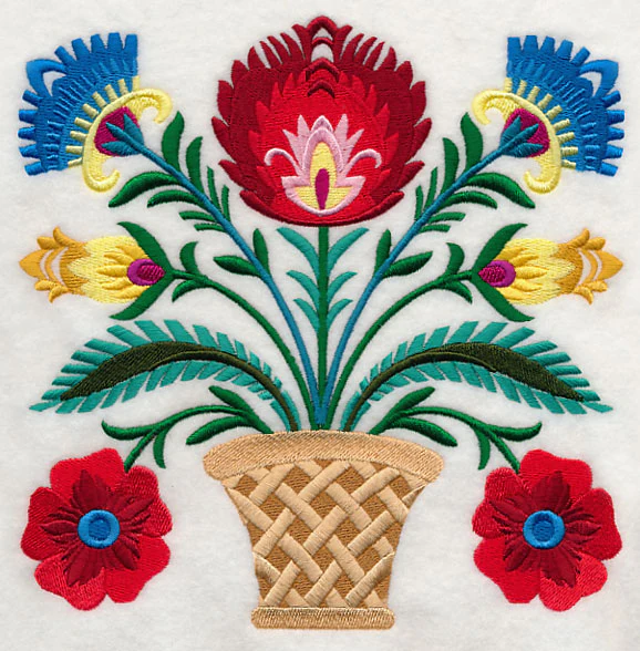 Basket of Wycinanki Blooms - Image 6
