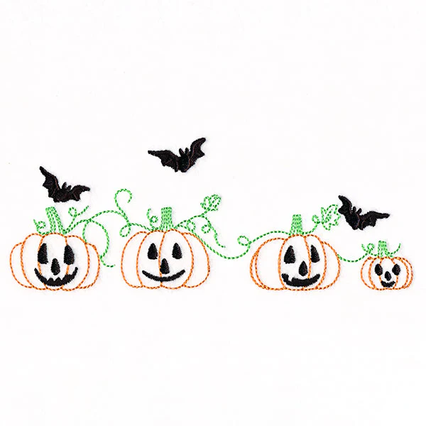Bats & Jack o' Lanterns Border - Image 4