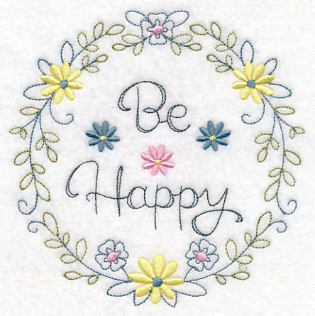 Be Happy Wreath (Vintage) - Image 3