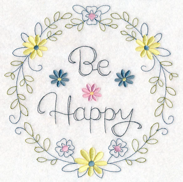 Be Happy Wreath (Vintage) - Image 6