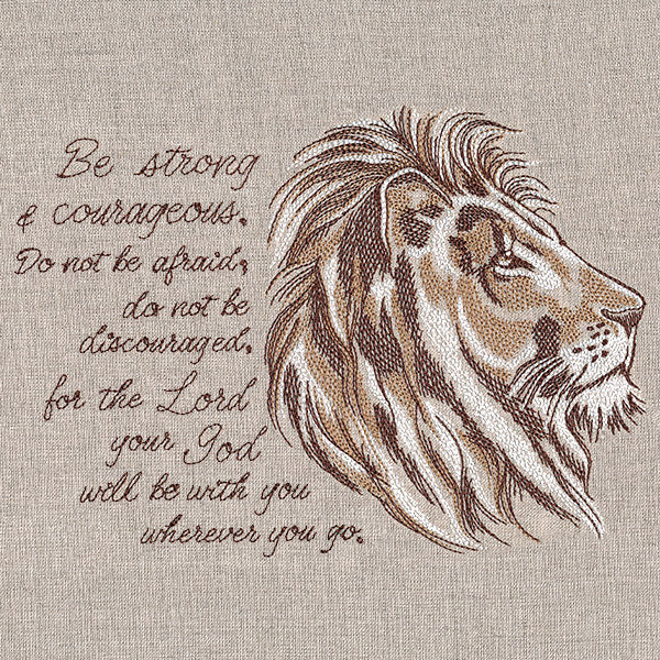 Be Strong and Courageous Lion - Image 2