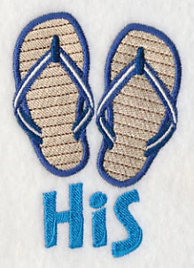 Beach Flip Flops - His - Image 2