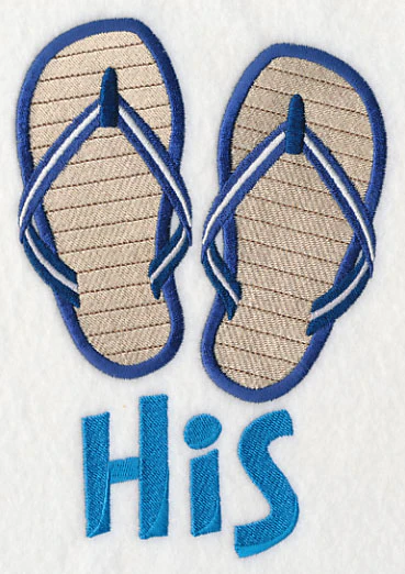 Beach Flip Flops - His - Image 3