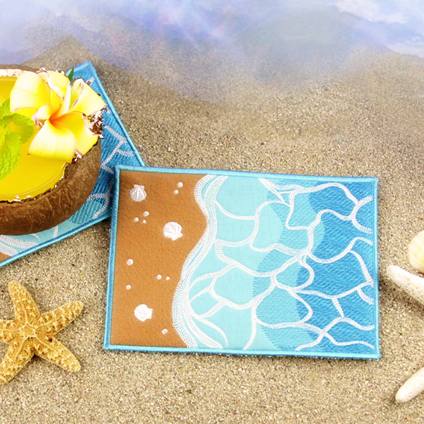 Beach Time Mug Rug (In-the-Hoop) - Image 5