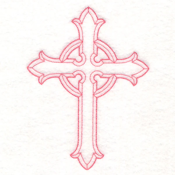 Beautiful Beveled Cross (Vintage) - Image 3