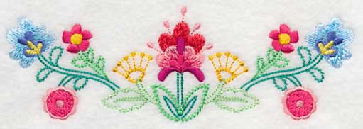 Beautiful Bohemian Blooms Border (Vintage) - Image 2