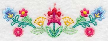 Beautiful Bohemian Blooms Border (Vintage) - Image 4