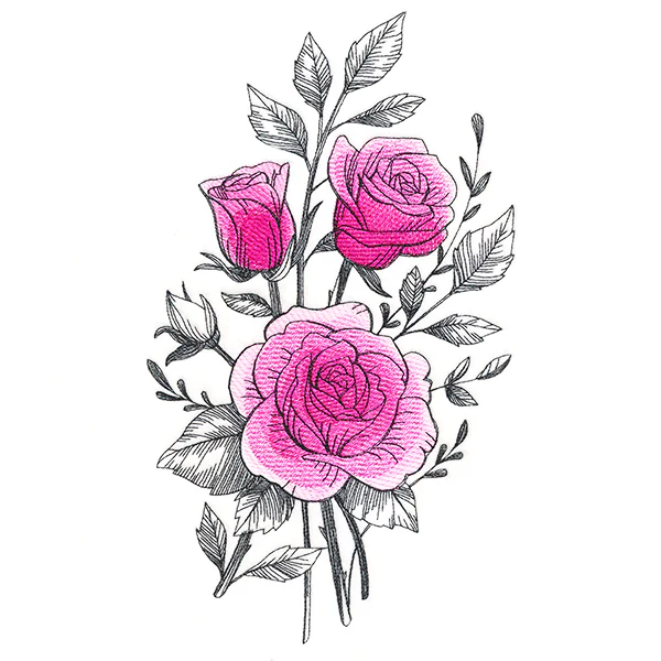 Beautiful Rose Etching - Image 5
